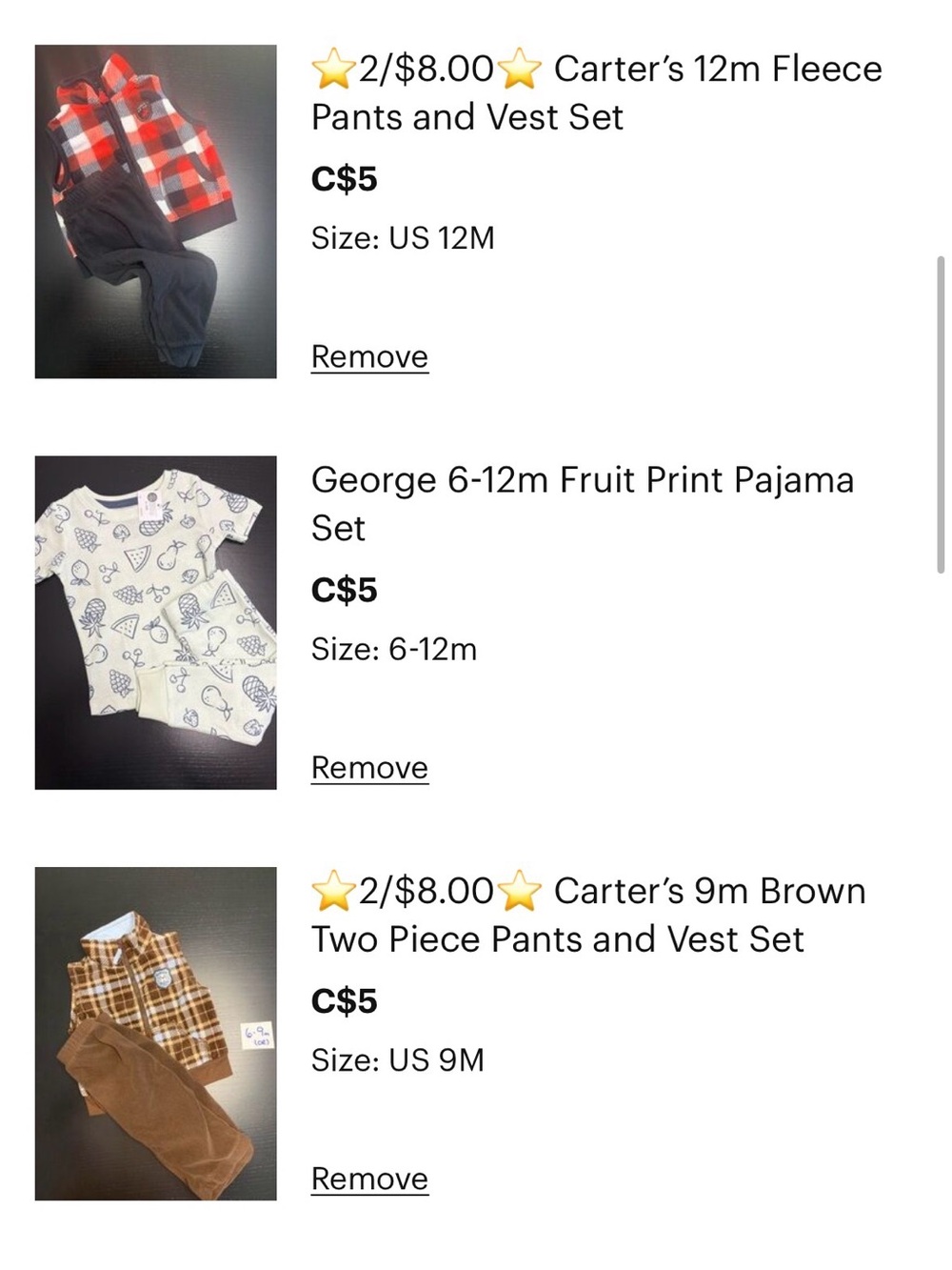 Bundle 1 - 6 items